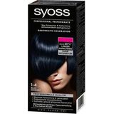 Syoss - Haarverf - 1-4 Cosmic Blau Schwarz - Haarkleuring