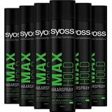 6x Syoss Styling max hold haarspray 400ml
