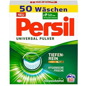 Persil Universeel poederwasmiddel (50 wasbeurten), volledig wasmiddel met Dieprein-Plus-technologie bestrijdt hardnekkigste vlekken voor stralende zuiverheid