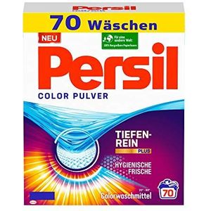 Persil Kleurpoeder (70 wasbeurten), kleurwasmiddel met dieptereinig-plus-technologie bestrijdt de meest hardnekkige vlekken, waspoeder voor heldere kleuren