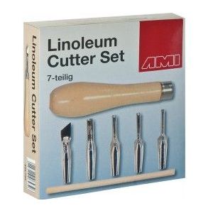 445794 AMI artmaterials - Lino-Snijset 7-dlg