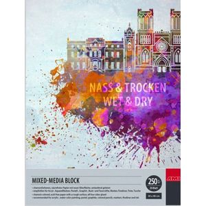 182291 Mixed-Media blok 30x40 250gr 20vel - ivoor