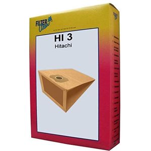 FilterClean HI 3 stofzuigerzakken, bruin