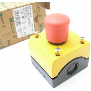 Eaton - M22-PV/KC02/IY - Noodstopknop - Rood - Robuust - IP66/IP69K