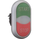 Eaton M22-DDL-GR-GB1/GB0 Dubbele Drukknop Kunststof Frontring 1 Stuk(s)