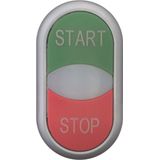 Eaton M22-DDL-GR-GB1/GB0 Dubbele Drukknop Kunststof Frontring 1 Stuk(s)