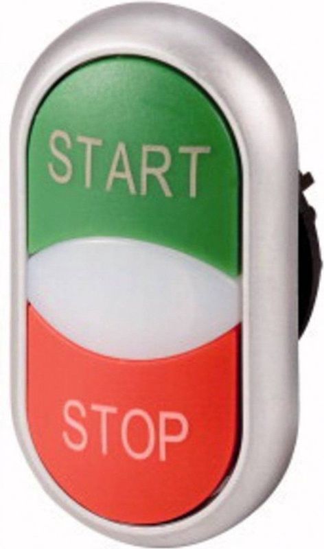 Eaton M22-DDL-GR-GB1/GB0 Dubbele Drukknop Kunststof Frontring 1 Stuk(s)