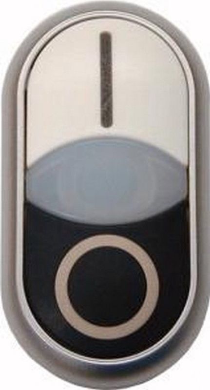 Eaton - M22 - Dubbele Drukknop - Zwart/Wit - Kunststof - IP66