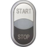 Eaton M22-DDL-WS-GB1/GB0 Dubbele Drukknop Kunststof Frontring 1 Stuk(s)