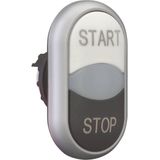 Eaton M22-DDL-WS-GB1/GB0 Dubbele Drukknop Kunststof Frontring 1 Stuk(s)