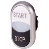 Eaton M22-DDL-WS-GB1/GB0 Dubbele Drukknop Kunststof Frontring 1 Stuk(s)