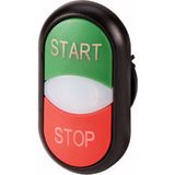 Eaton M22-DDL-WS-GB1/GB0 Dubbele Drukknop Kunststof Frontring 1 Stuk(s)