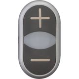 Eaton - M22-DDL-S-X7 Dubbele Drukknop - Plat - Rond - Kunststof - 1 stuk