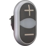 Eaton - M22-DDL-S-X7 Dubbele Drukknop - Plat - Rond - Kunststof - 1 stuk