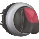 Eaton 216845 M22-WRLK3-R Keuzetoets Kunststof frontring Knevel Zwart 1 stuk(s)