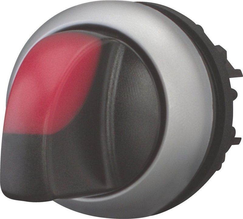 Eaton 216845 M22-WRLK3-R Keuzetoets Kunststof frontring Knevel Zwart 1 stuk(s)