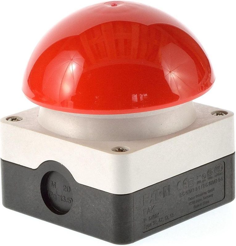 Eaton FAK-R/KC11/I Voet-/slagdrukknop 230 V/AC 6 A 1x uit/(aan) Moment (Ø x h) 94 mm x 101 mm IP67 1 stuk(s)