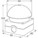 Eaton Industries Slagdrukknop (paddestoel) zwart - IP65