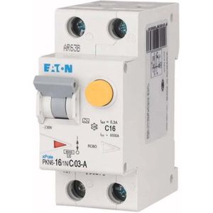 Eaton - Holec Systeem 55 Aardlekautomaat - 16A - 1P+N - 30mA - Karakteristiek B