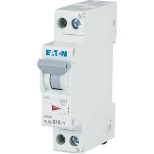 Eaton installatieautomaat 1P+N B16 6KA - PLN6-B16/1N-MW