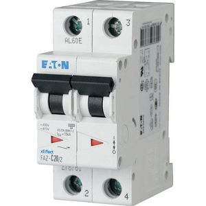 Eaton Installatieautomaat 10A 2-polig B-kar 15kA
