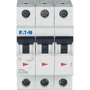 Eaton 278869 stroomonderbreker, 10A, 3P, C-Char