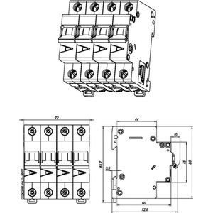 Aardlekautomaat 16A 1P N 1 mod C kar 30mA - De Boer Aardlekautomaat 16A 1P N 1 mod C kar 30mA - De Boer