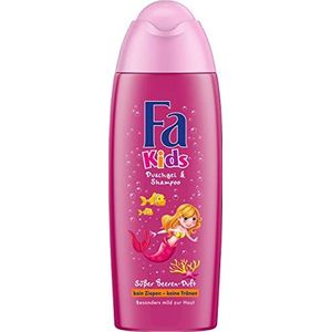Fa Kids Douchegel en shampoo, zeemeermin, verpakking van 6 stuks (6 x 250 ml)
