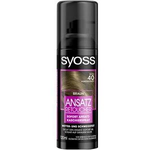 Syoss Root Retoucher Getinte Uitgroei Verf in Spray, Braun, 3 in 1 (1 stuk)