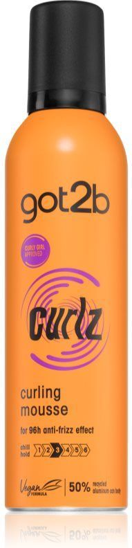 Schwarzkopf got2b - Styling Mousse - 250 ml - Schuimvaste Krullende Mousse