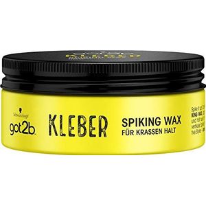 got2b Lijm Spiking Wax hold 6 (75 ml), haarwax met scherpe grip voor verticale stijlen, haargel voor mannen modelleert als een wax en houdt als een lijm