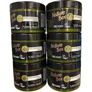 Nature Box - Olive - Anti-Haarbreuk Masker - Haarverzorging - Voordeelverpakking - 6 x 200 ml