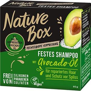 NATURE BOX Vaste shampoo avocado-olie, per stuk verpakt (1 x 85 g)