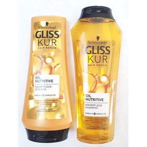 Gliss - Oil Nutritive - Haarshampoo - 250 ml - Intensieve Voedingsverzorging voor Strochtig Haar
