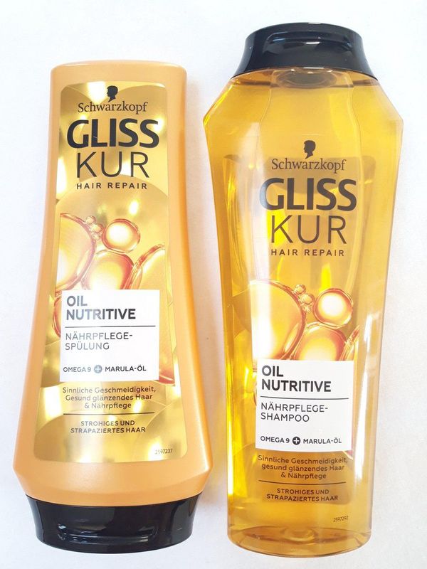 Gliss - Oil Nutritive - Haarshampoo - 250 ml - Intensieve Voedingsverzorging voor Strochtig Haar