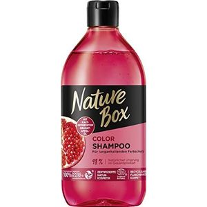 Nature Box Shampoo Color (385 ml), shampoo voor getint, geverfd en gekleurd haar met granaatappelolie geeft langdurige kleurbescherming, fles van 100% sociaal plastic