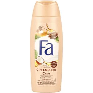 Fa - Douchecrème - Room & Olie Kokosnoot & Cacaoboter - Verzachtend & Voedend - 250 ml