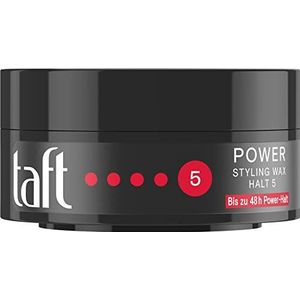 Taft Styling Wax Power met houdgraad 5 (75 ml), gestructureerd als een haarwas en houdt als een haargel, zonder te plakken, voor maximaal 48 uur powerhold