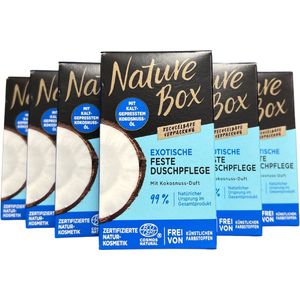 Nature Box - Kokosnoot - Body Bar Voedend - Verzorgend - Voordeelverpakking 6 x 100 g