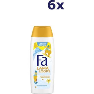 6x Fa Douchegel - Winter Lama Loops 250 ml