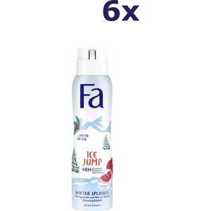 6x Fa deospray 150ML winter splashes ice jump