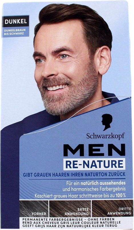Re-Nature Men Donker Bruin - Zwart Haarverf voor Mannen