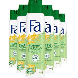 6x Fa Deodorant Spray Starfruit 150 ml