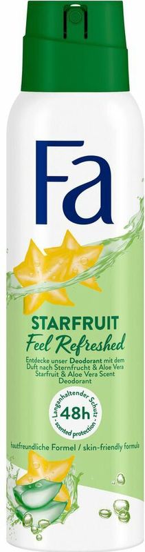 6x Fa Deodorant Spray Starfruit 150 ml