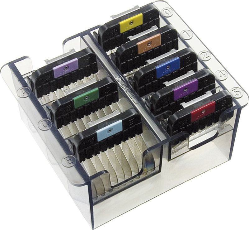 Moser - Opzetkammen In Box - Tondeuse - 8 Stuks - Opzetkamset