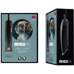 Haarschneidemaschine für Hunde und Katzen Moser Max 45 Two-speed Professional 45W 3.000 U/min + Spray Cooler Geschenk.