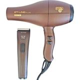 Moser - Genio Pro & ETI Line Plus - Tondeuse & Föhn - Bruin Metallic - Professionele Tools