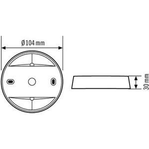 ESYLUX EP10425370 Opbouwdoos Wit IP20