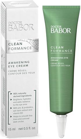 Babor 480062 CLEANFORMANCE Awakening Eye Cream, trekt snel in, vermindert wallen onder de ogen en donkere kringen, 15 ml