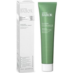 Babor 480069 CLEANFORMANCE Renewal Overnight Mask, ontspant de huid 's nachts, met pre- en probiotica technologie, 75 ml